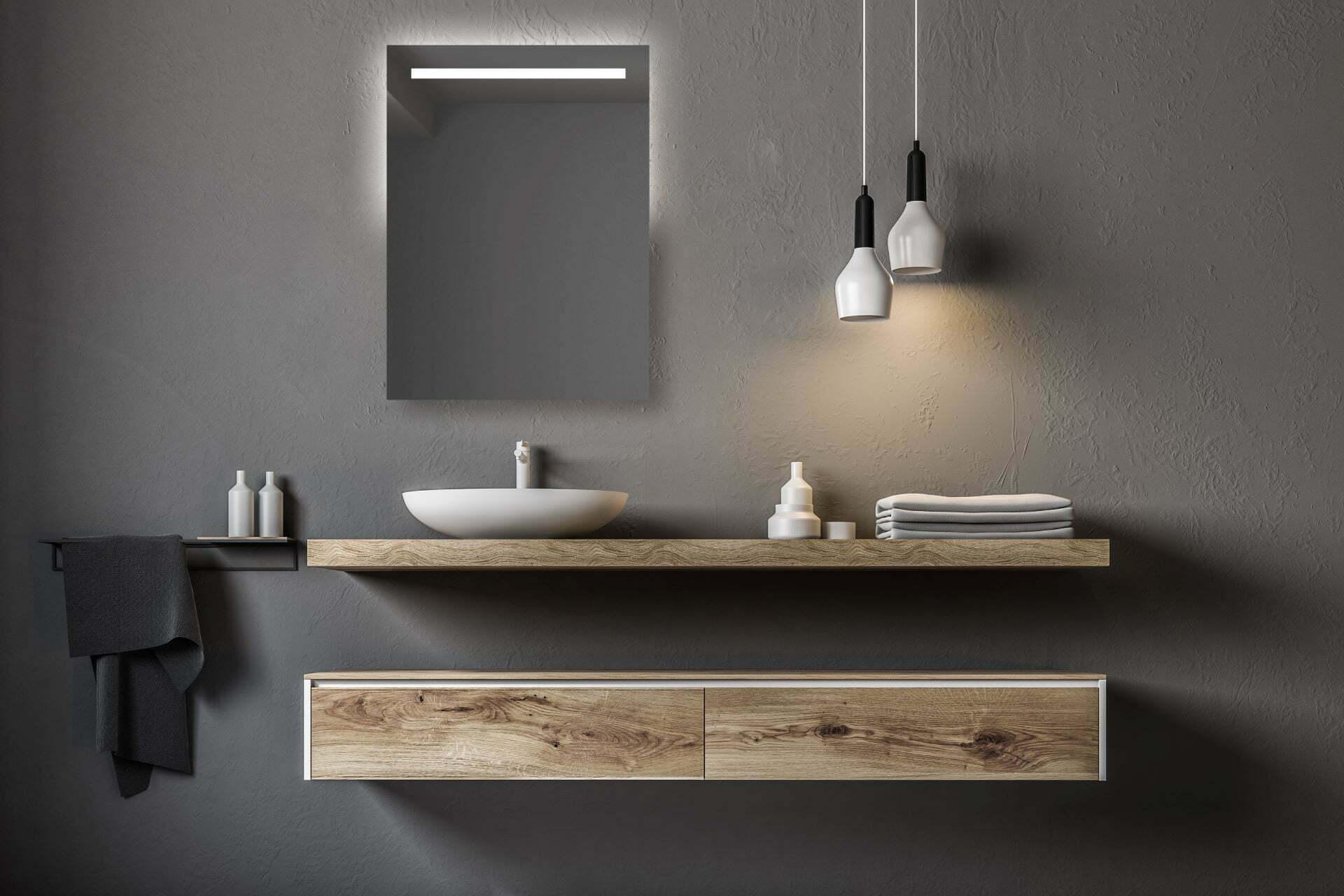 Зеркало Dim Dzerkal MEDO с LED-подсветкой 50х80 см (7979)