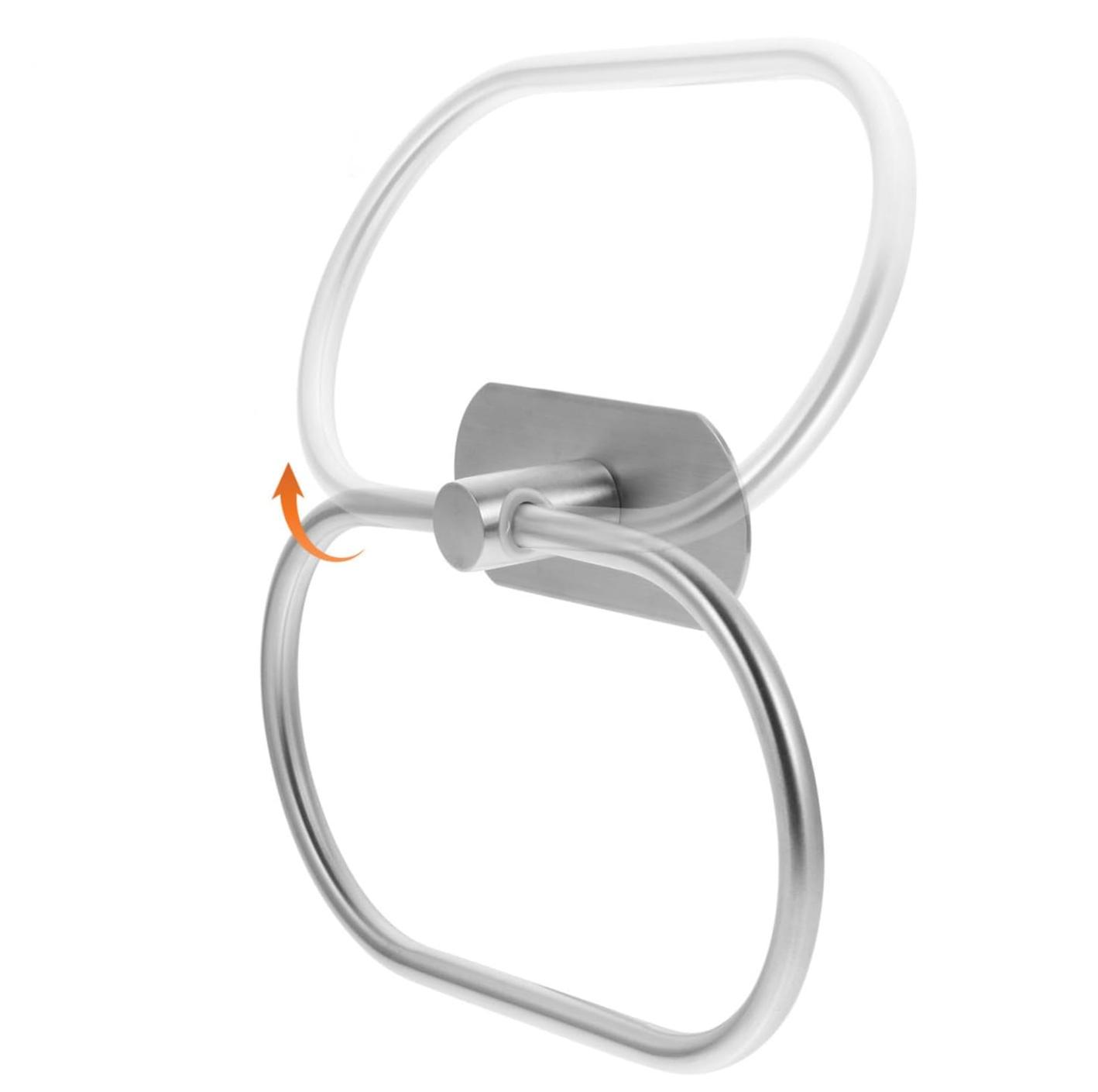 Тримач-кільце для рушників самоклеючий з нержавіючої сталі Сріблястий (2744675042) - фото 7 Тримач-кільце для рушників самоклеючий з нержавіючої сталі Сріблястий (2744675042) - фото 7