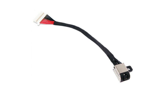 Разьем питания для ноутбука Dell 7590 7591 P83F-048JWV с кабелем/шлейф/гнездо зарядки (1583183099)