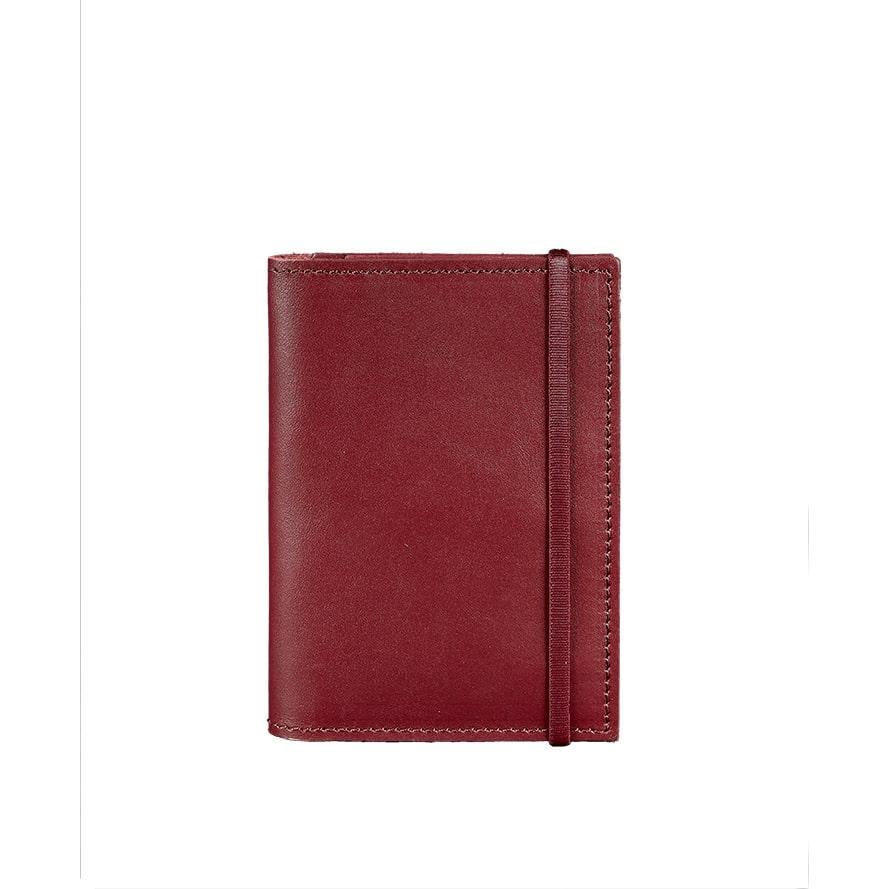 Обкладинка шкіряна для паспорта 2.0 краст Бордовий (A-026637)