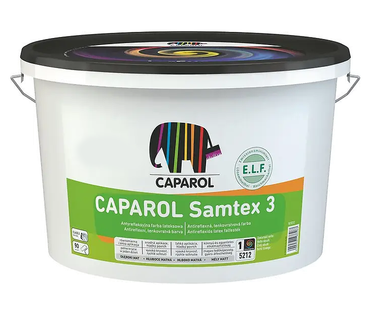 Краска интерьерная латексная матовая Caparol Samtex 3 E.L.F. База 3 9,4 л