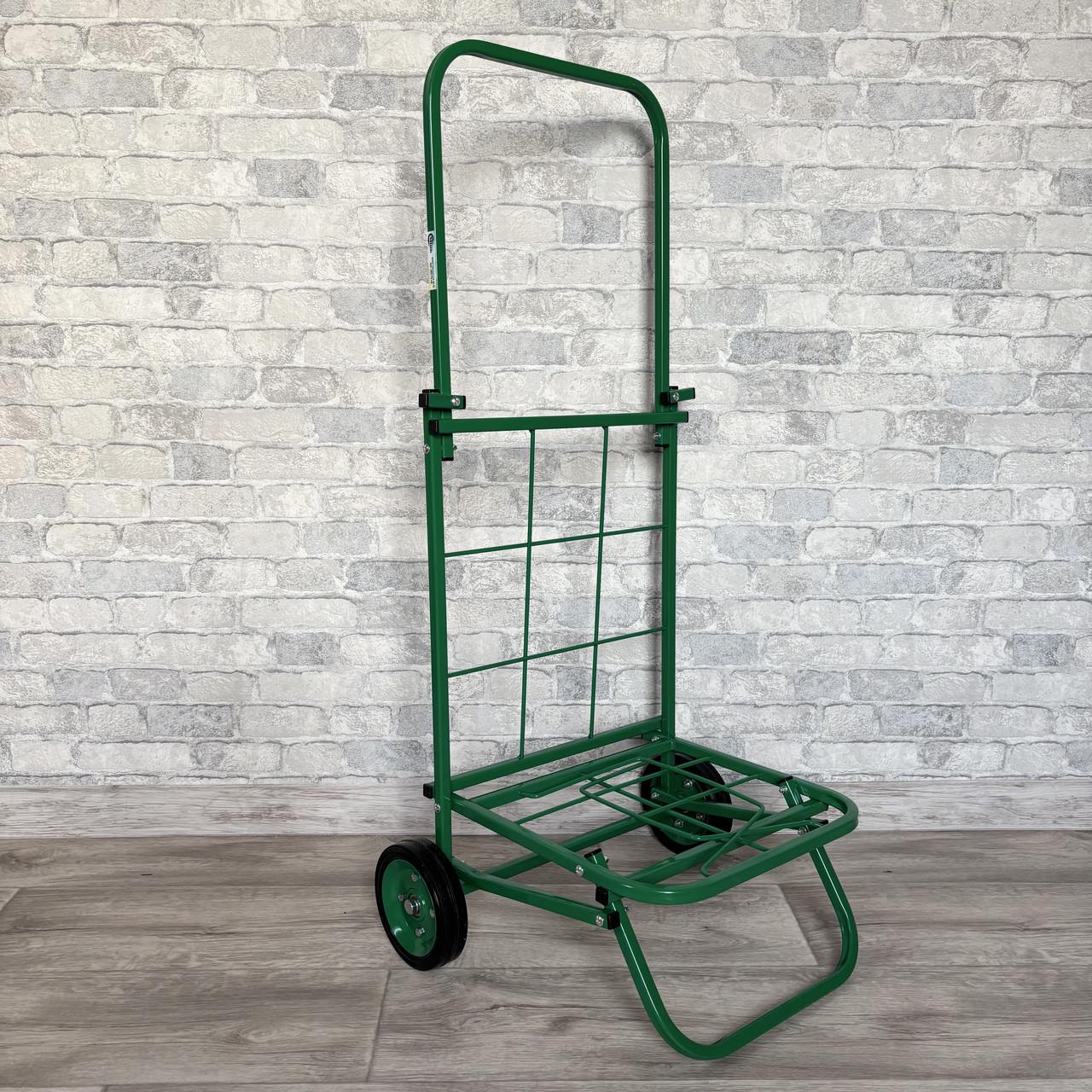 Хозяйственная тележка Міць бытовая складная большая Зеленый (2821509104)