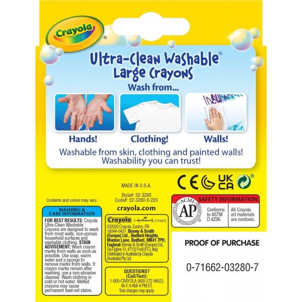 Набір Crayola воскової крейди ultra-clean washable 8 шт. (256317.012) - фото 7