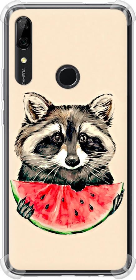 Чехол на Huawei P Smart Z Енотик с арбузом (4605sp-1704-42517)