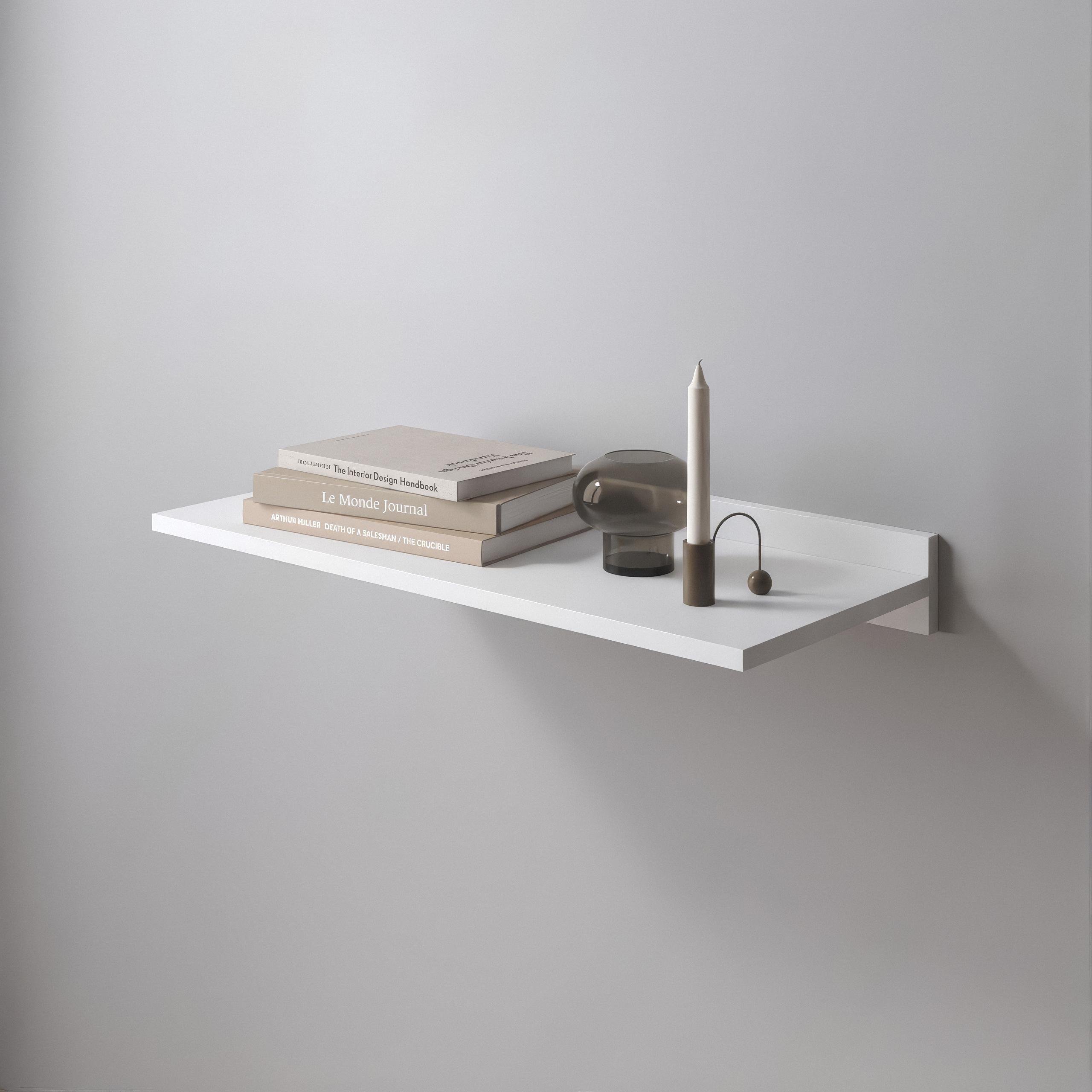 Полка настенная NP-664 664х280х80 мм Белый