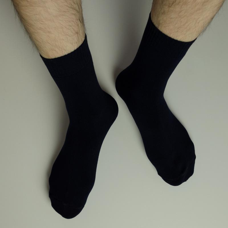 Носки мужские зимние GM Textile Термо высокие р. 41-46 Темно-синий (gm-socks-1-dblue) - фото 2