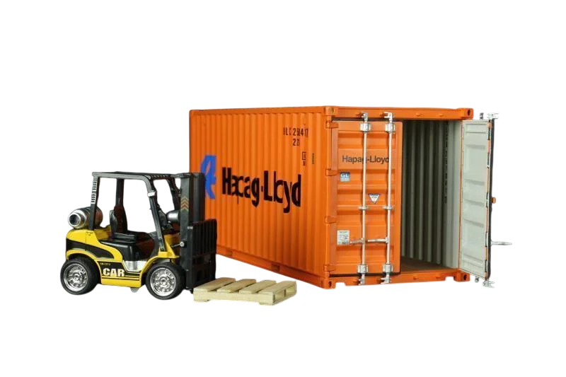 Контейнер Hapag-Lloyd+Вилковий навантажувач модель 1:20
