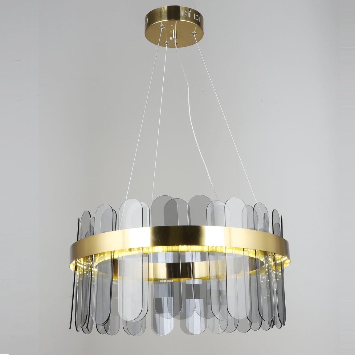 Люстра светодиодная Sirius с затемненным плафоном 3000-6500K 62W Золотой (E2351/62W)