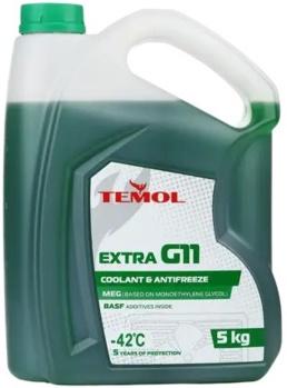 Рідина охолоджуюча Temol Extra G11 5 кг Green