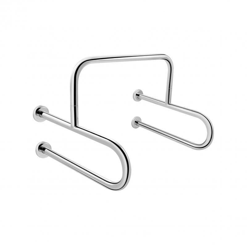 Поручень двойной для писсуара Q-tap Freedom 600x520 Chrome QT229188CHR