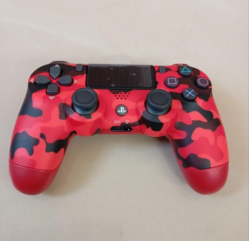 Джойстик бездротовий для PS4 Червоний камуфляж (2577378940) Джойстик бездротовий для PS4 Червоний камуфляж (2577378940)