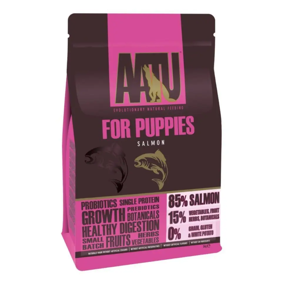 Корм сухой для щенков AATU Puppy SALMON с лососем 5 кг