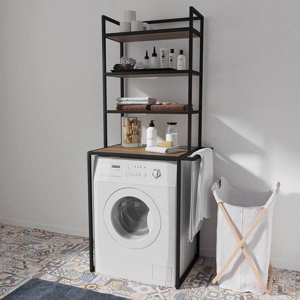 Cтеллаж для стиральной машины EcoLoft IN-2807 в стиле лофт 60х60х180 см (28537219)