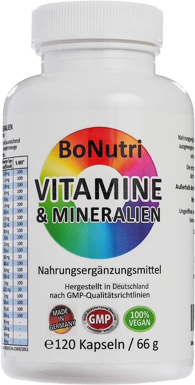 Витамины для иммунитета BoNutri Комплекс 23 Витамины и минералы 120 капс. (500914240va)