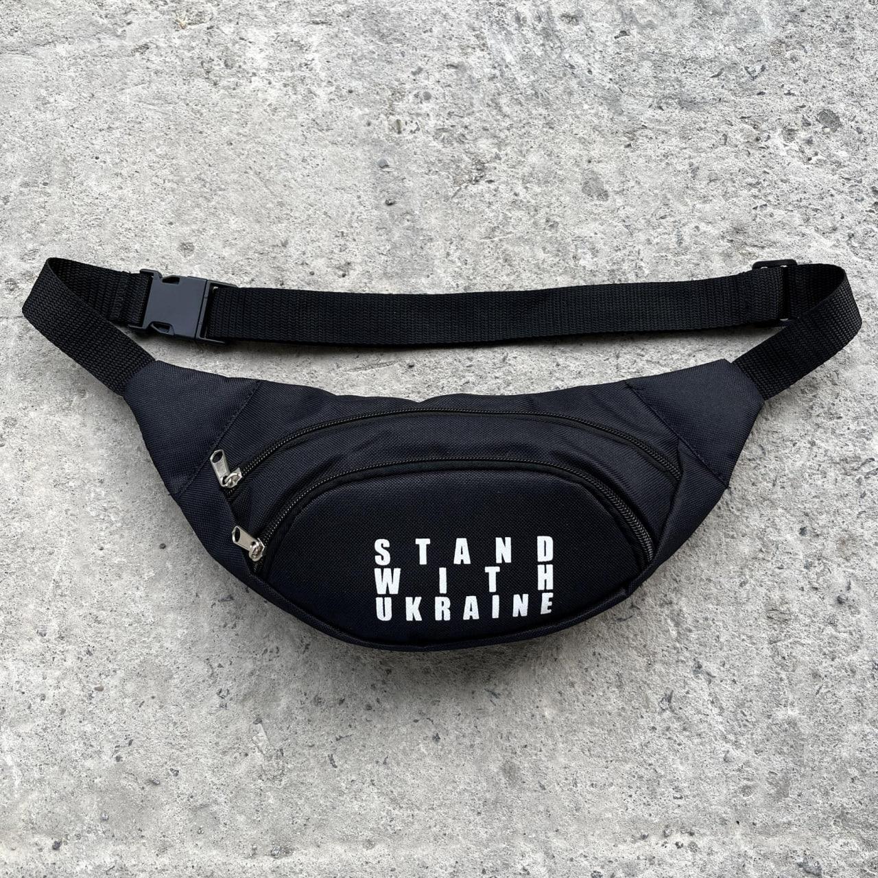 Бананка с 2 отделениями на молнии Черный (Д-Е-2893596090)