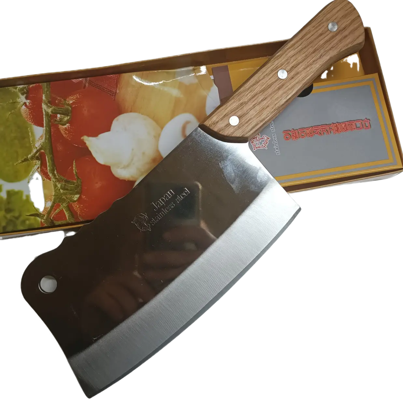 Топор для обработки мяса и костей Japan stainless steel 330 мм (33589) Топор для обработки мяса и костей Japan stainless steel 330 мм (33589)