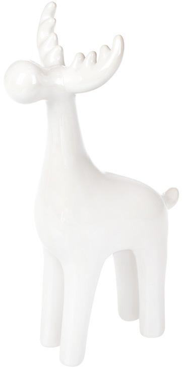 Статуэтка декоративная Лось 23 см Белый перламутр (BD-731-154)