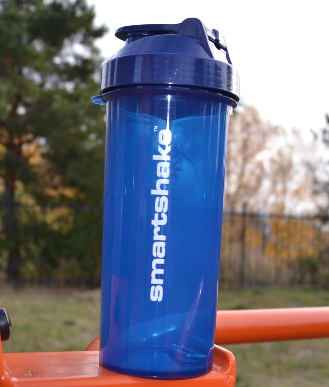 Шейкер спортивний Smartshake Lite 1000 ml Glossy/Navy Blue - фото 3