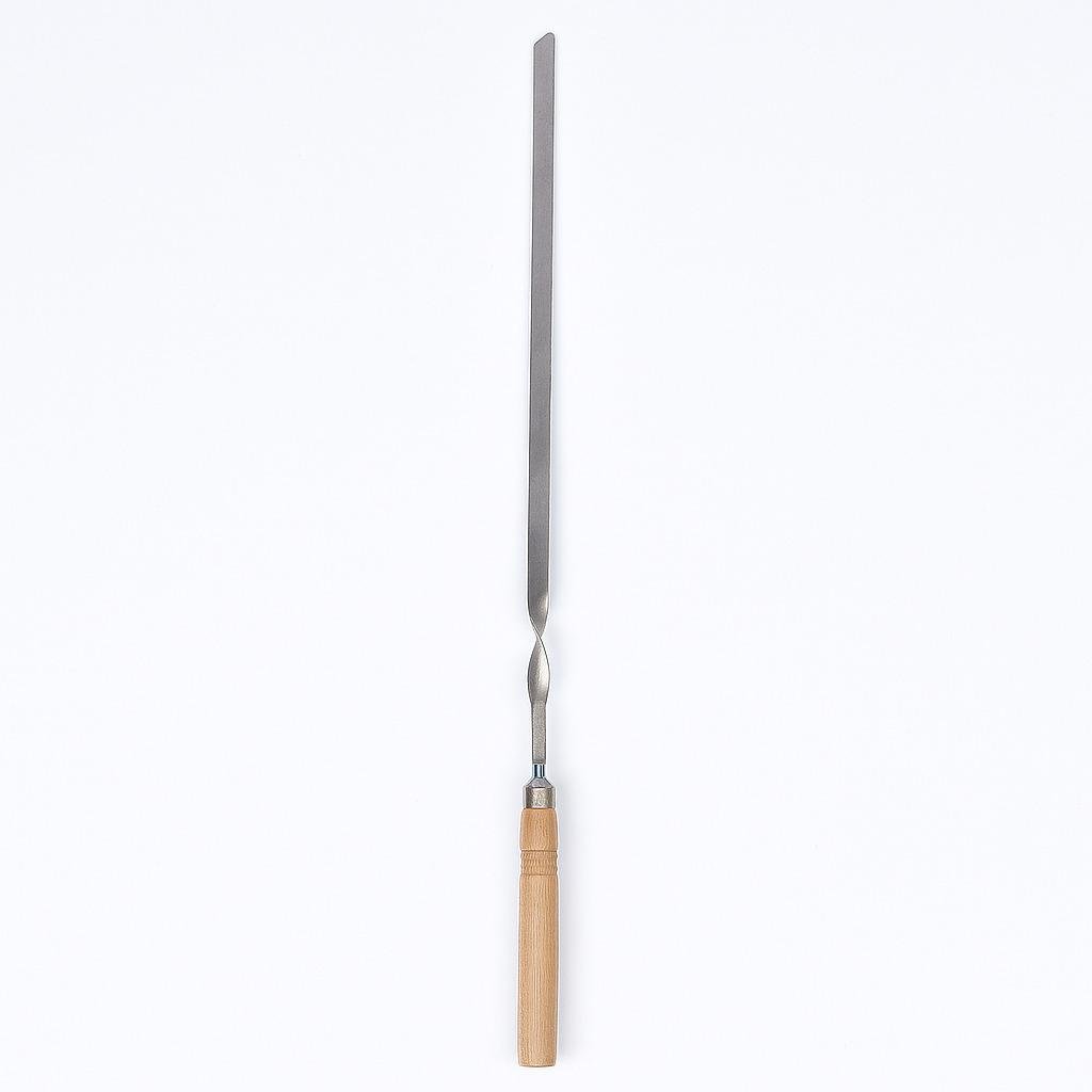 Шампур с деревянной ручкой SS 560х10х3 мм (УК-Ш56Д) Шампур с деревянной ручкой SS 560х10х3 мм (УК-Ш56Д)