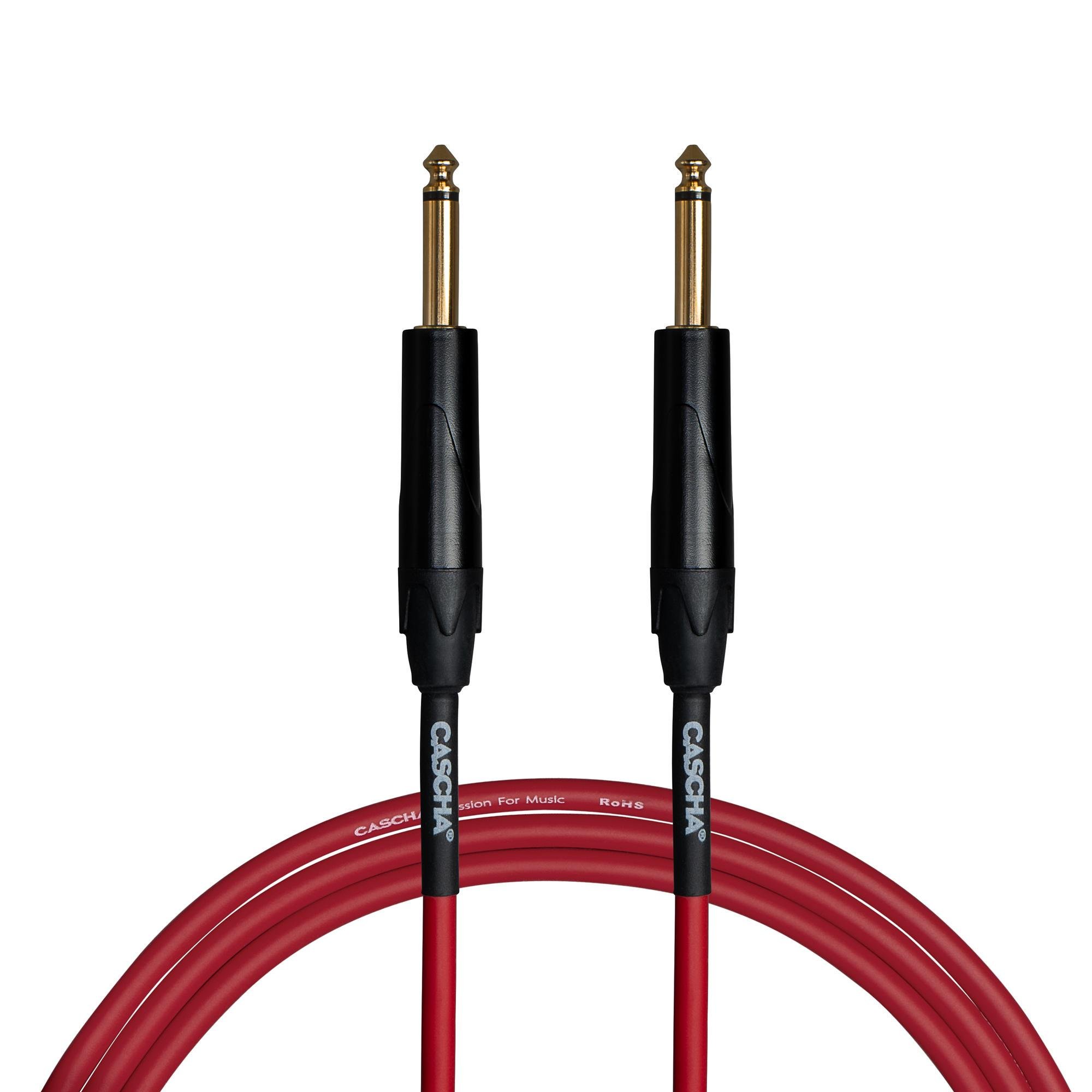 Кабель инструментальный Cascha CCA-G1RD3 Advanced Line Guitar Cable 3 м Red (67296)