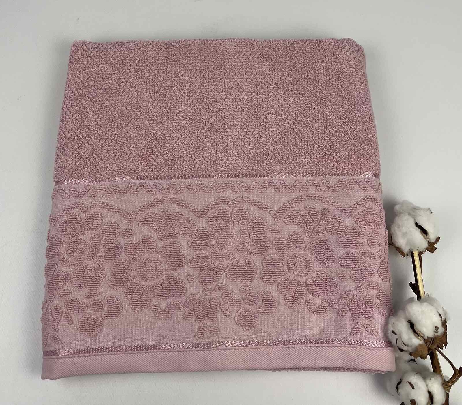 Полотенце Philippus Lux Cotton Clara Е836 70x140 см Розовый (CN30942)