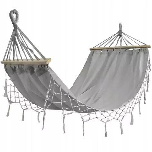 Гамак садовий Gardlov 21079 200x100 см Сірий (21079)