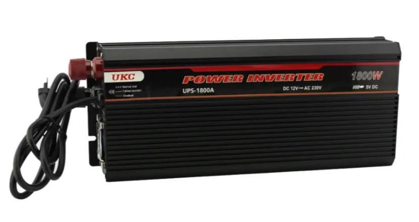 Автомобільний інвертор UKC UPS-1800A з функцією заряджання АКБ 12/220V 1800W (2104618314)