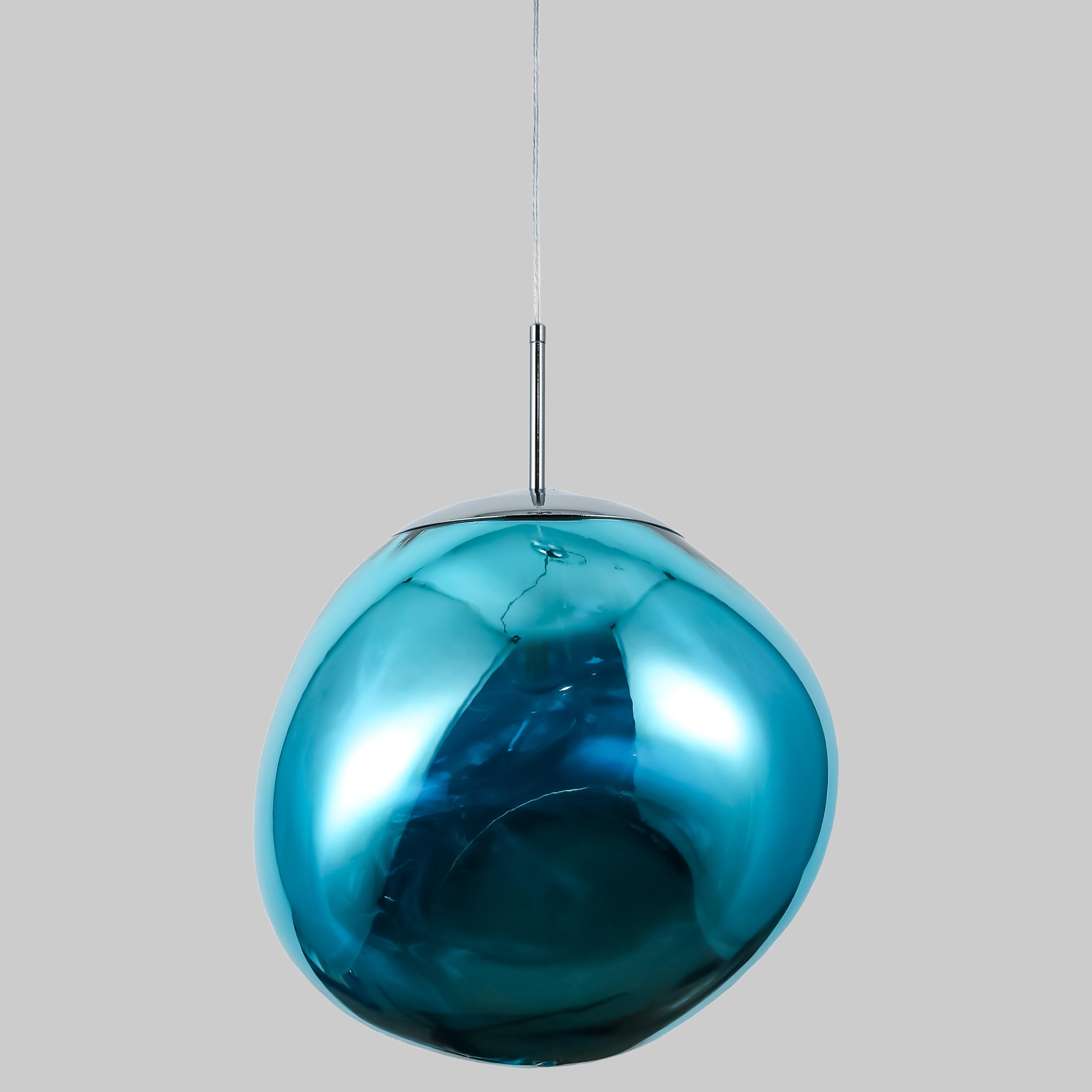 Подвесной светильник Melt с голубым плафоном 38 см (93-P01-1)