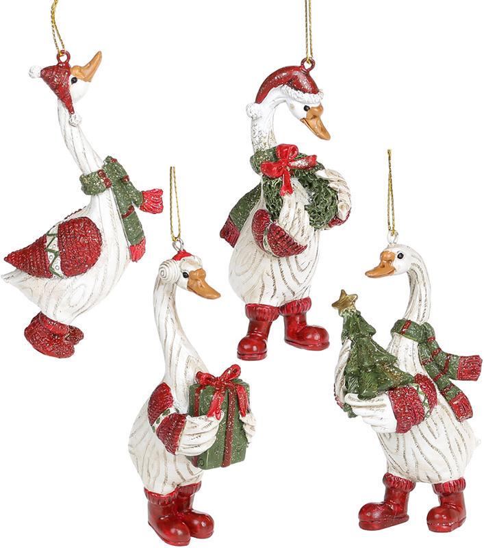 Набор подвесок Гуся Рождественская 5,5х3,5х11,5 см