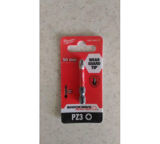 Бита Milwaukee Shockwave PZ 3x50 мм (4932430870) - фото 5 Бита Milwaukee Shockwave PZ 3x50 мм (4932430870) - фото 5
