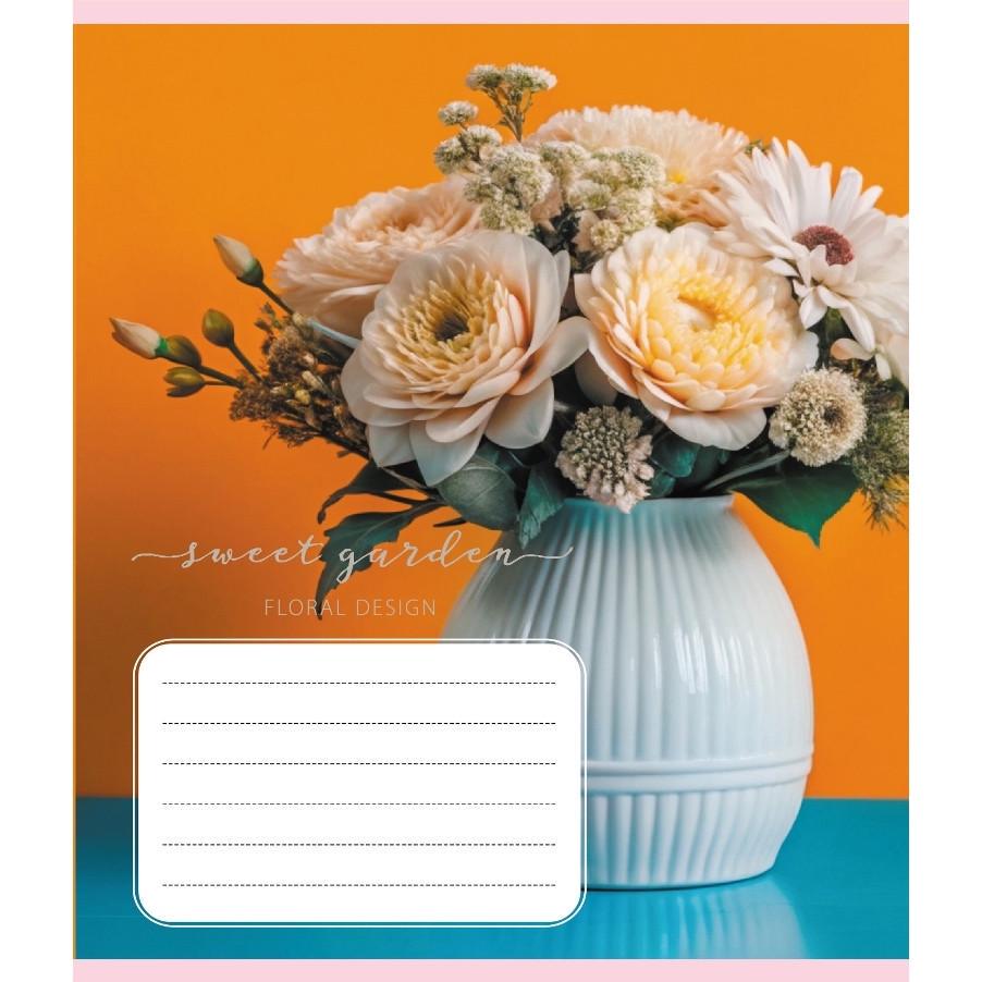 Шкільний зошит Ваза 036-570304K-2 в клітинку 36 аркушів (RLT55343)