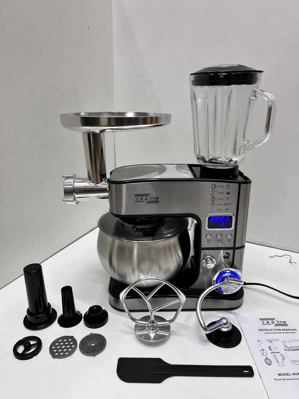 Кухонний комбайн Zepline ZP-135 7в1 з дисплеєм 6 л 4200 Вт - фото 4