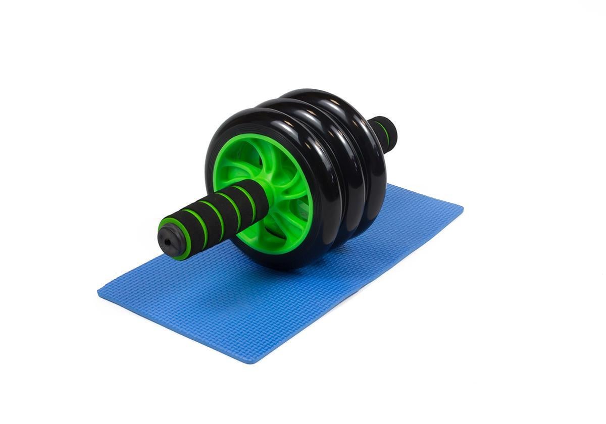 Ролик для преса EasyFit з килимком Зелений (EF-1353-G)