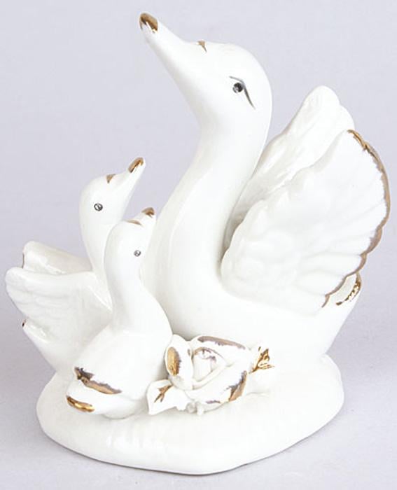 Статуэтка фарфоровая декоративная Лебеди 9 см (BD-231-S99)