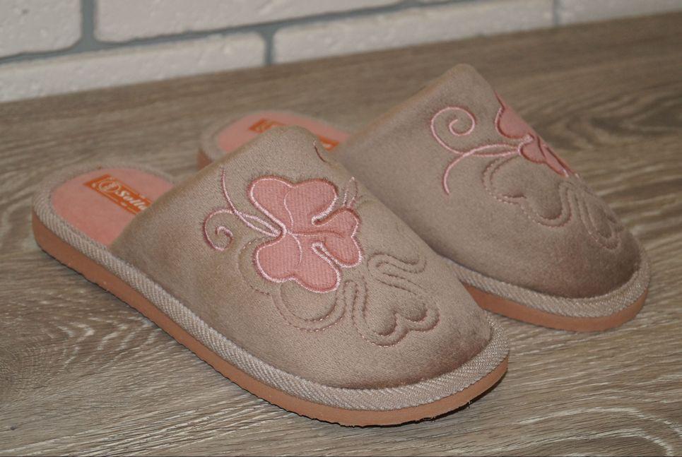 Тапочки женские домашние Sollaza р. 38/39 24,5 см Коричневый (31413-3839)