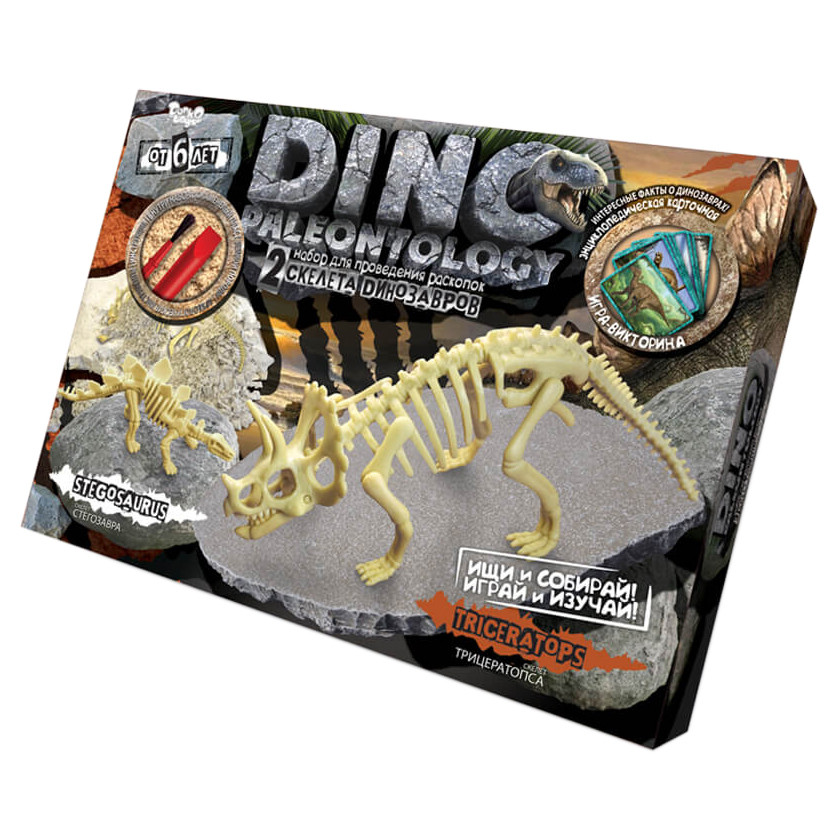 Набор для экспериментов Danko Toys для проведения раскопок DINO PALEONTOLOGY в коробке Трицератопс 40х28,5х6 см от 6 лет (ID-175-E-1) Набор для экспериментов Danko Toys для проведения раскопок DINO PALEONTOLOGY в коробке Трицератопс 40х28,5х6 см от 6 лет (ID-175-E-1)