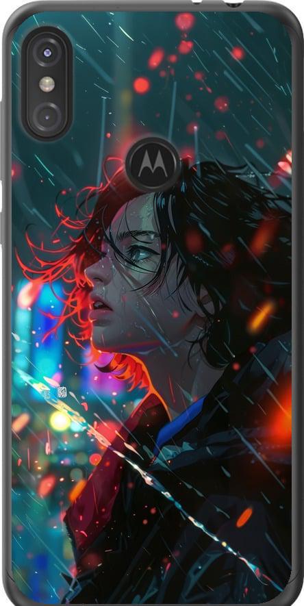 Чехол на Motorola One Power Ночные огни (6096t-1588-42517)
