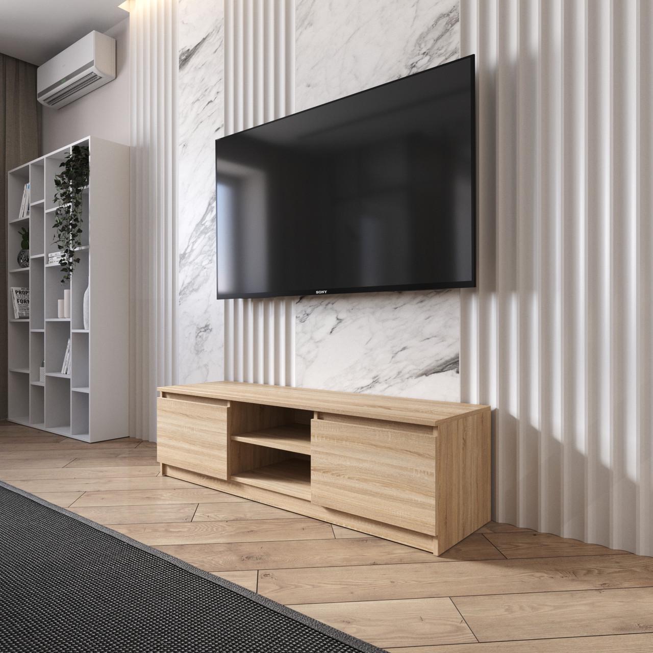 Тумба под телевизор Вайс R-14 1400×400×400 мм Дуб сонома (30670527) Тумба под телевизор Вайс R-14 1400×400×400 мм Дуб сонома (30670527)