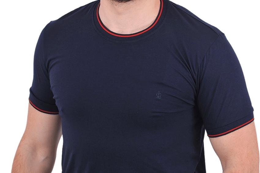 Футболка чоловіча Le Gutti 23-1734-02 L Темно-синій - фото 5