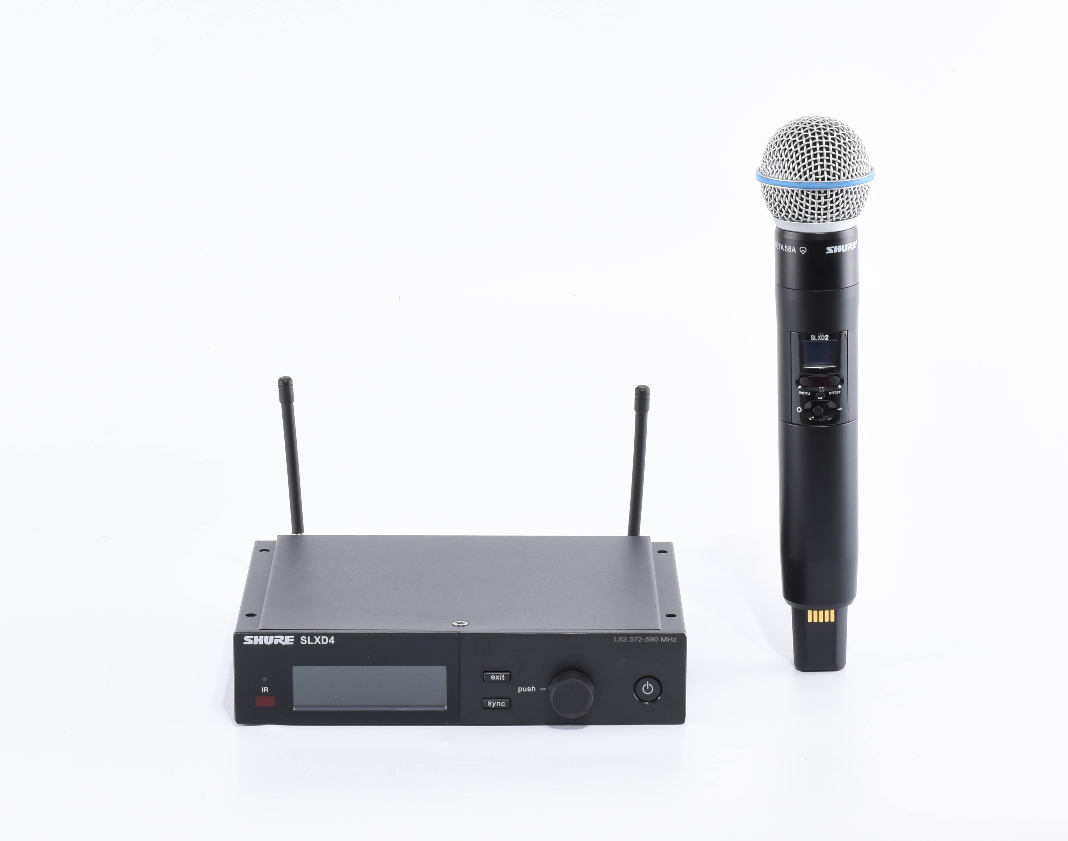 Микрофон с радиосистемой и поясным передатчиком SHURE SLX-D BETA 58A (0027) - фото 3