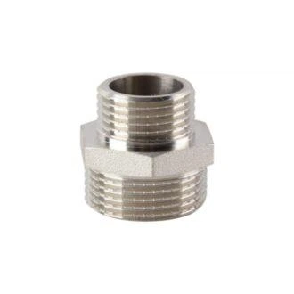 Ниппель редукционный i ASG 1" 1/4"х1" латунный с покрытием никелем N (000071697)