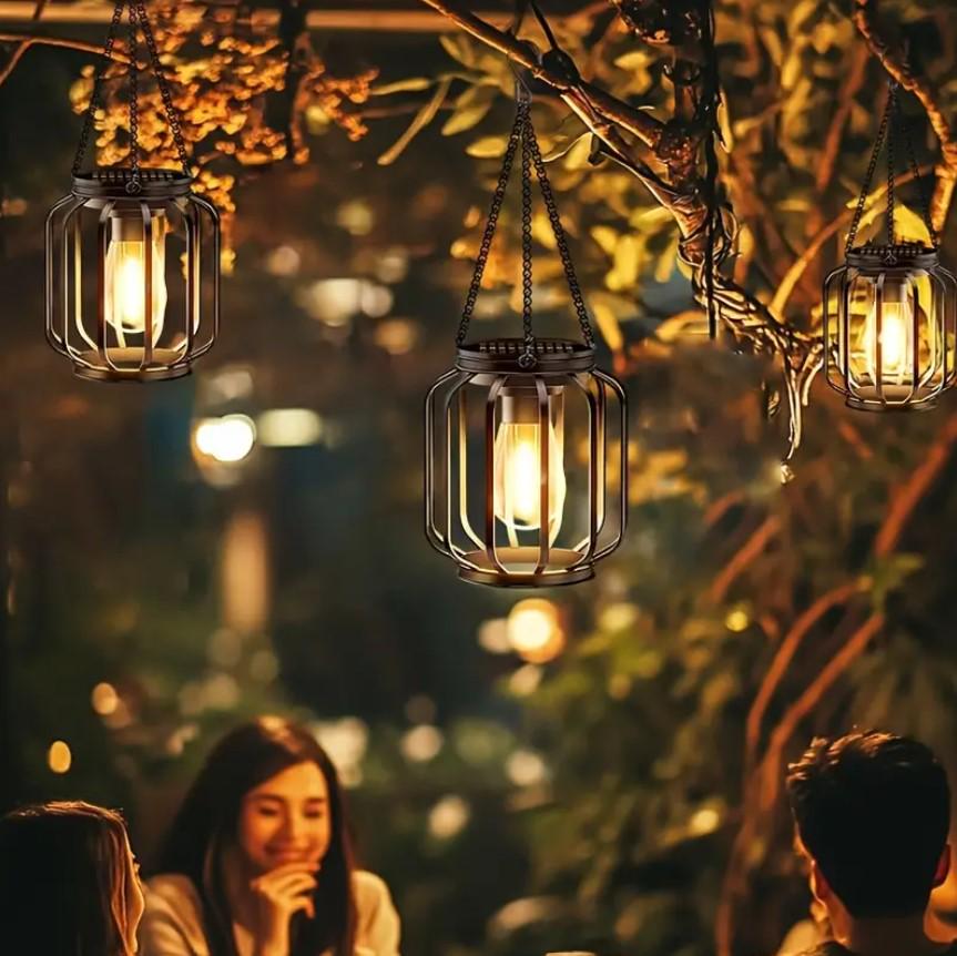 Ліхтар-лампа підвісний садовий Сутінки на сонячній батареї металевий Теплий Білий (1000-ZB-1019) - фото 4 Ліхтар-лампа підвісний садовий Сутінки на сонячній батареї металевий Теплий Білий (1000-ZB-1019) - фото 4