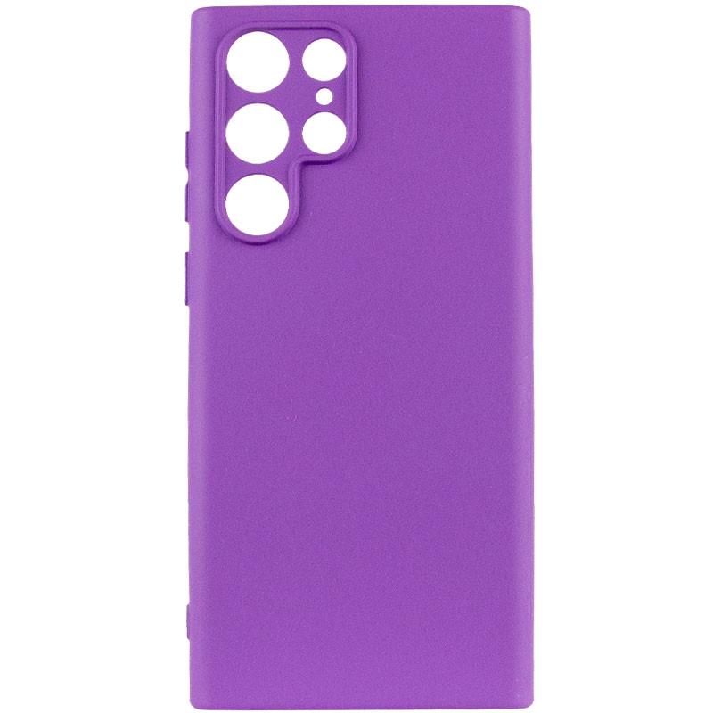 Противоударный Чехол Silicone Cover Lakshmi Full Camera (A) для Samsung Galaxy S22 Ultra Фиолетовый / Purple - фото 2