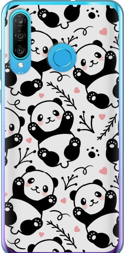 Чехол на Huawei P30 Lite Панды (4318u-1651-42517)