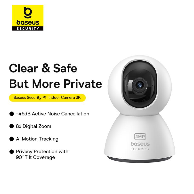 IP-камера видеонаблюдения BASEUS Security P1 Indoor Camera 3K White EU (S0TV012132) - фото 17 IP-камера видеонаблюдения BASEUS Security P1 Indoor Camera 3K White EU (S0TV012132) - фото 17