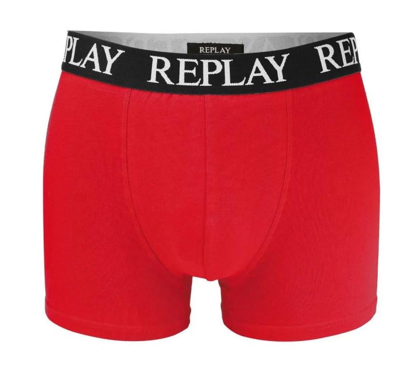 Труси боксери чоловічі анатомічні Replay 2 шт. XXL Чорний/Червоний (8658876) - фото 4 Труси боксери чоловічі анатомічні Replay 2 шт. XXL Чорний/Червоний (8658876) - фото 4