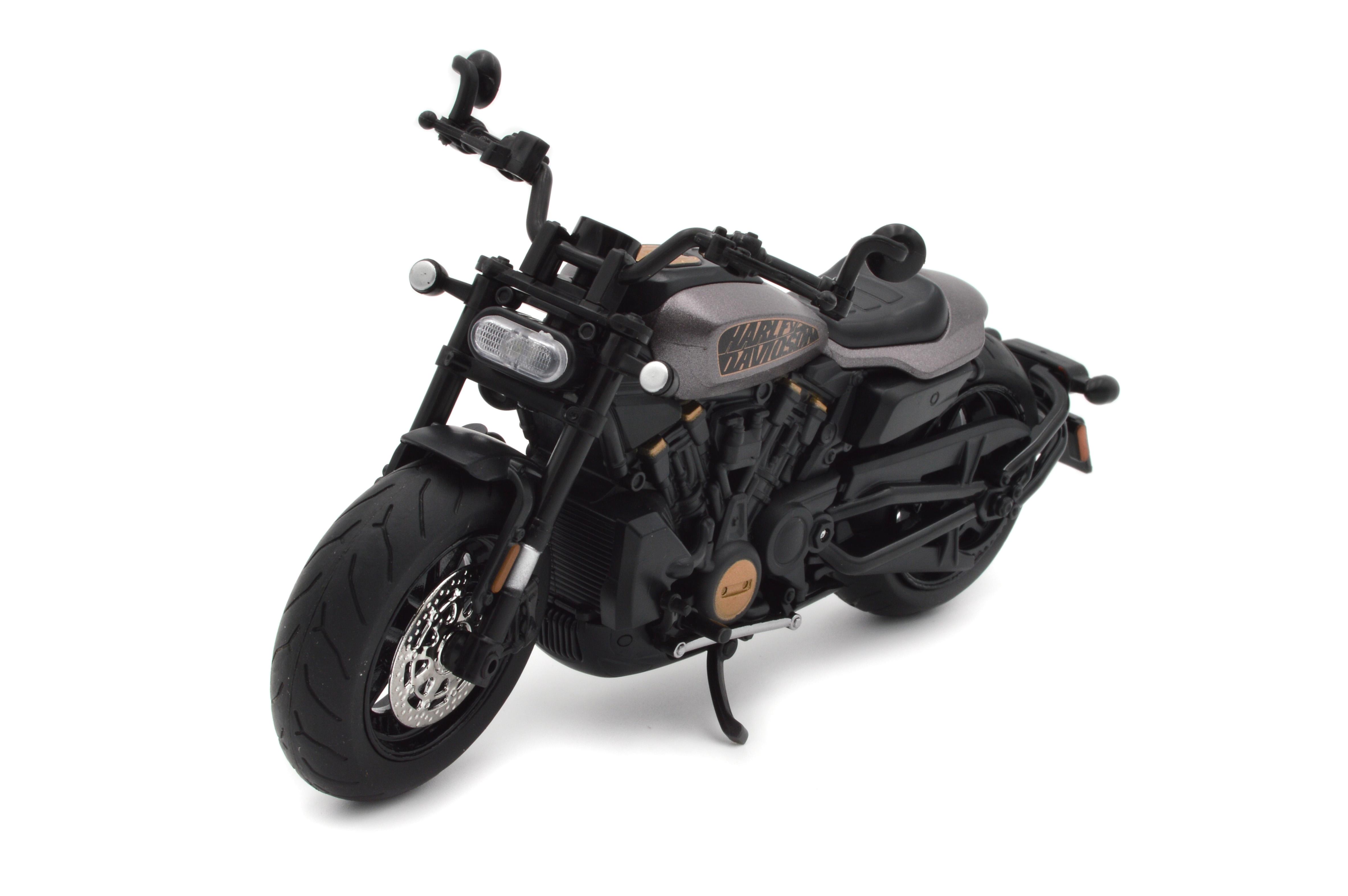 Іграшковий мотоцикл Harley-Davidson Sportster метал/пластик 1:12 світиться фара амортизація (BG 74-102)