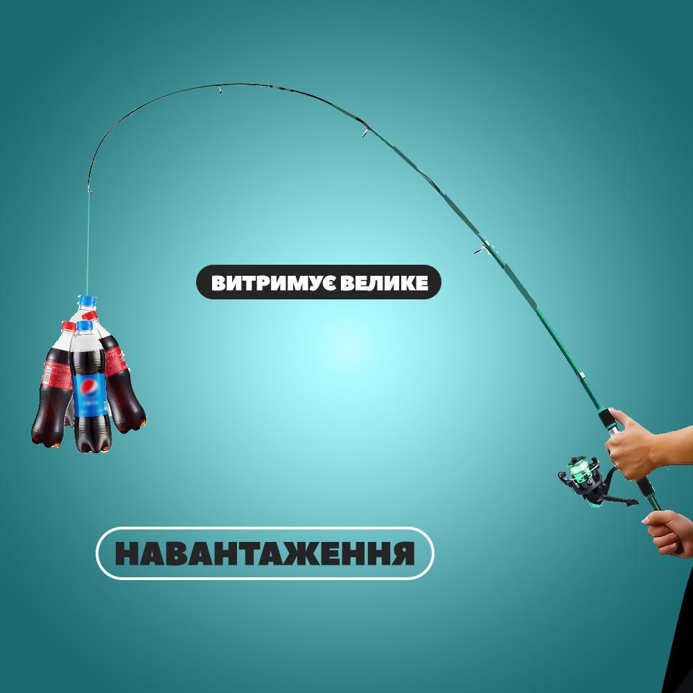 Вудилище спінінгове телескопічне з котушкою для рибалки 1,8 м (SPTLNS-0570) - фото 6