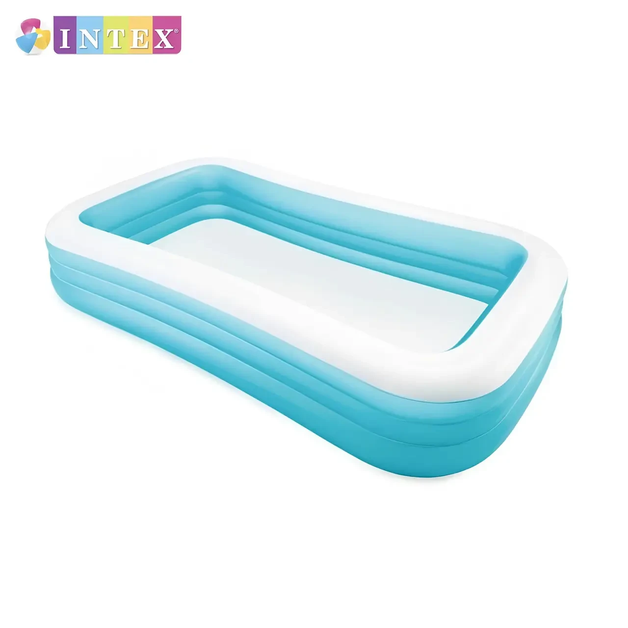 Басейн дитячий Intex надувний вініловий прямокутний Блакитний (14967584) - фото 3 Басейн дитячий Intex надувний вініловий прямокутний Блакитний (14967584) - фото 3