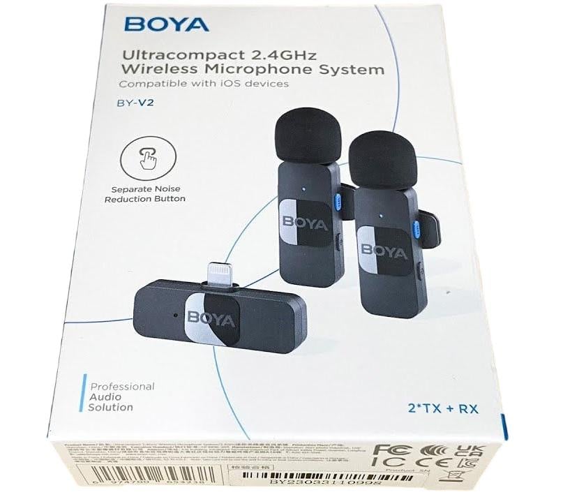 Микрофон беспроводной петличный Boya BY-V2 с разъемом iOS - фото 5 Микрофон беспроводной петличный Boya BY-V2 с разъемом iOS - фото 5